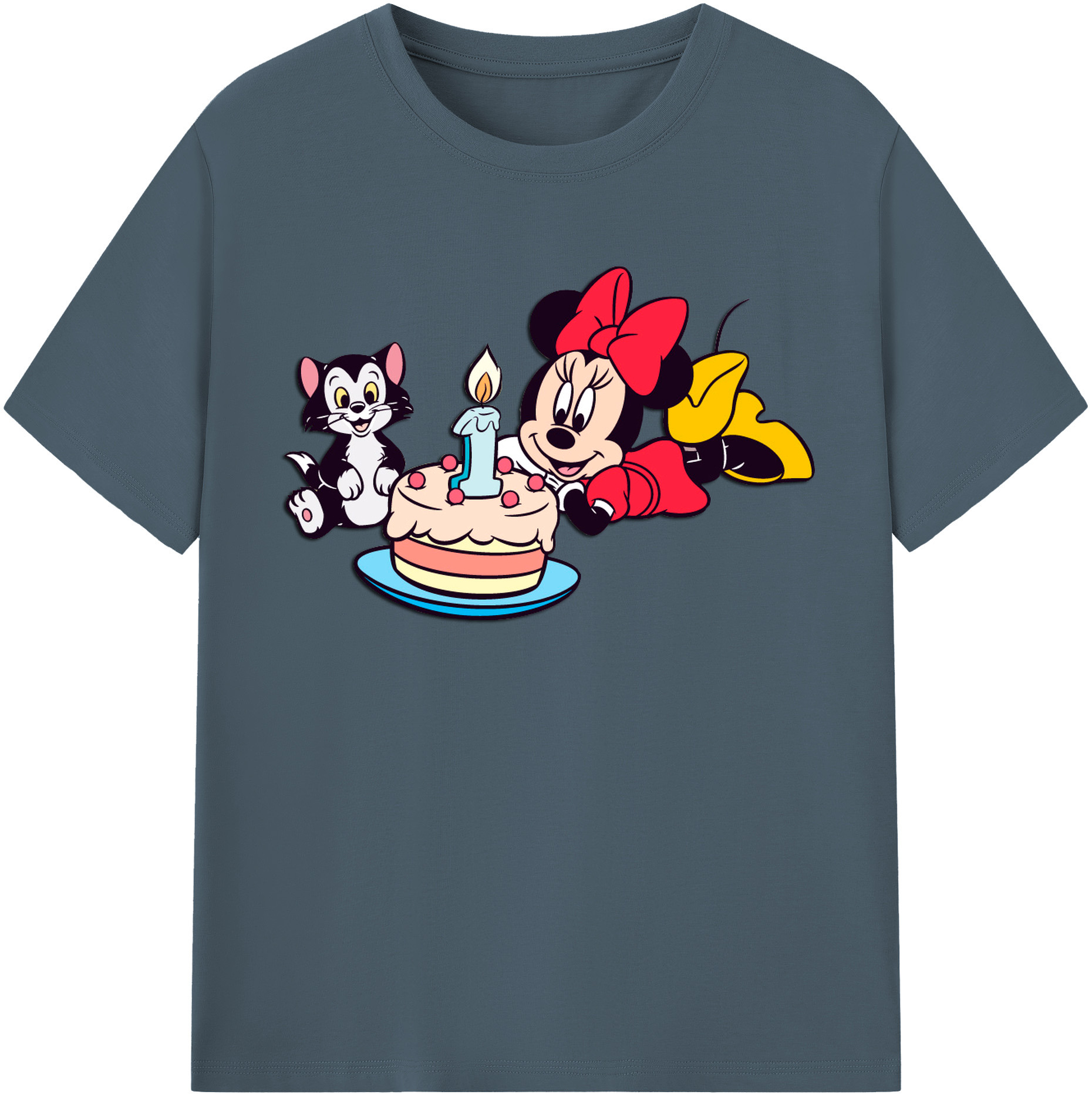 （画像用） ミッキーマウス Mickey Mouse 綿100％半袖Tシャツ（フロントプリント）